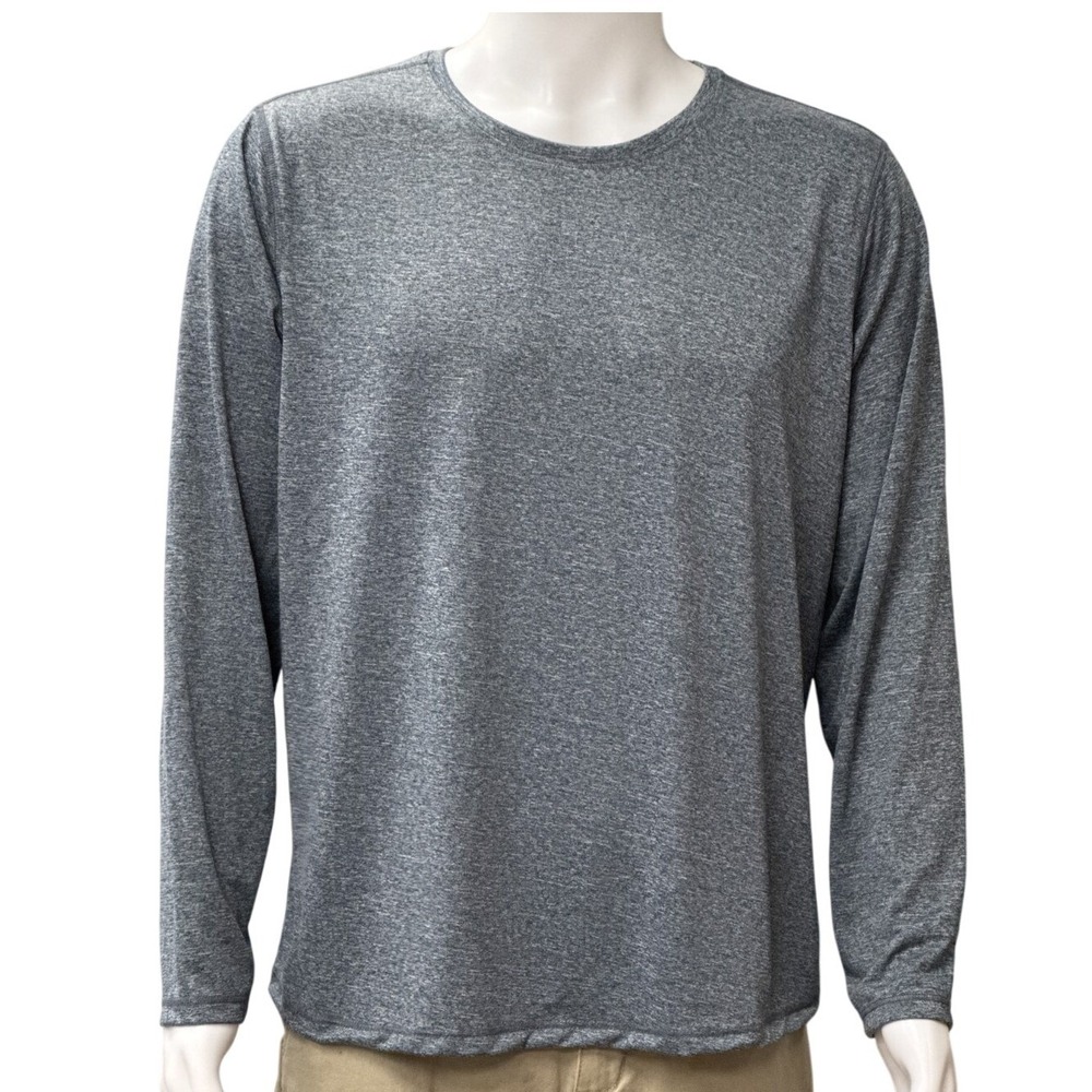 Athletic Works XL (16-18) Gray Long Sleeve Activewear T-Shirt Top